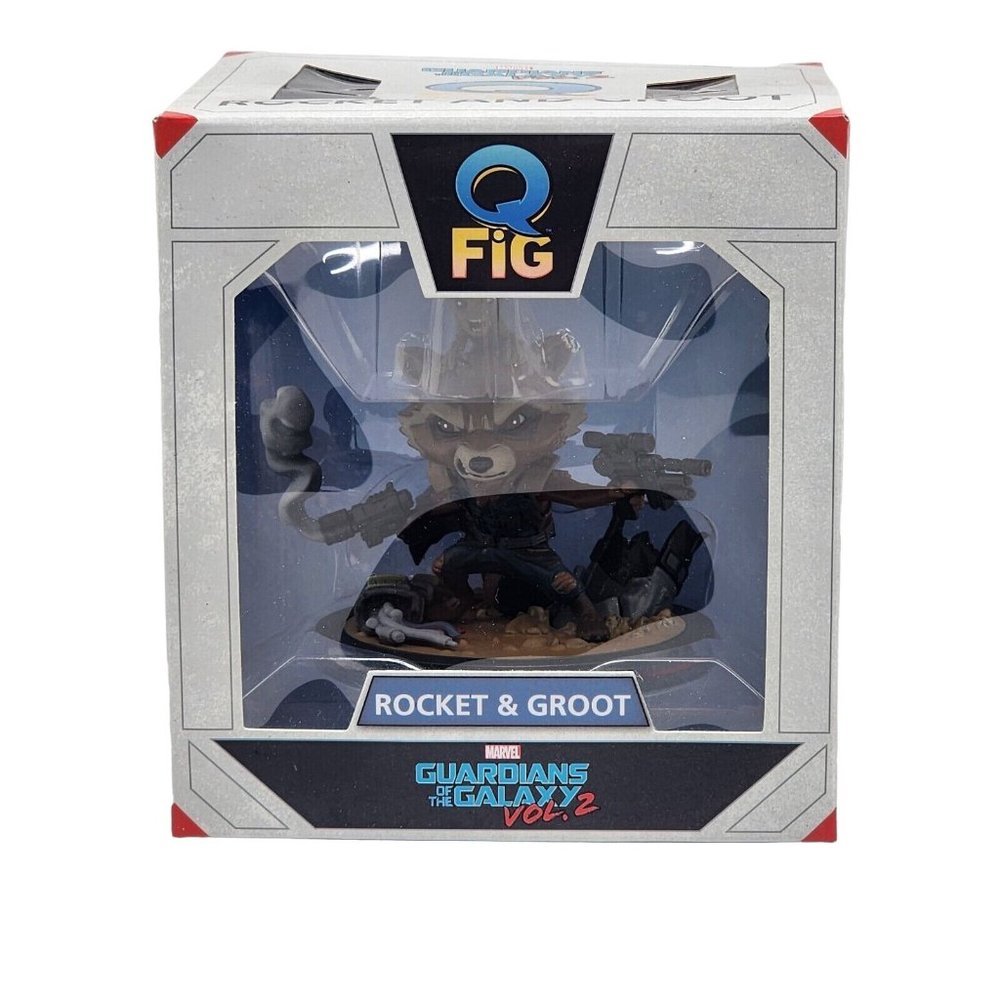 Q Fig Rocket Racoon and Groot Marvel Guardians of The Galaxy Vol. 2. 2016 Marvel